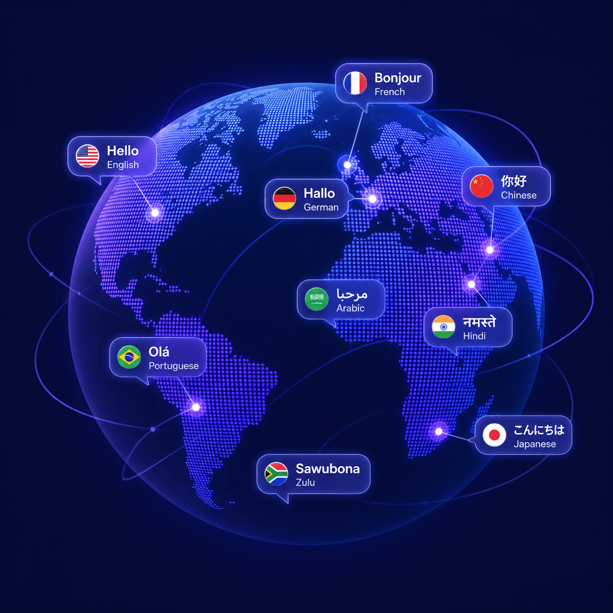 Zorachat replying to visitors in multiple languages
