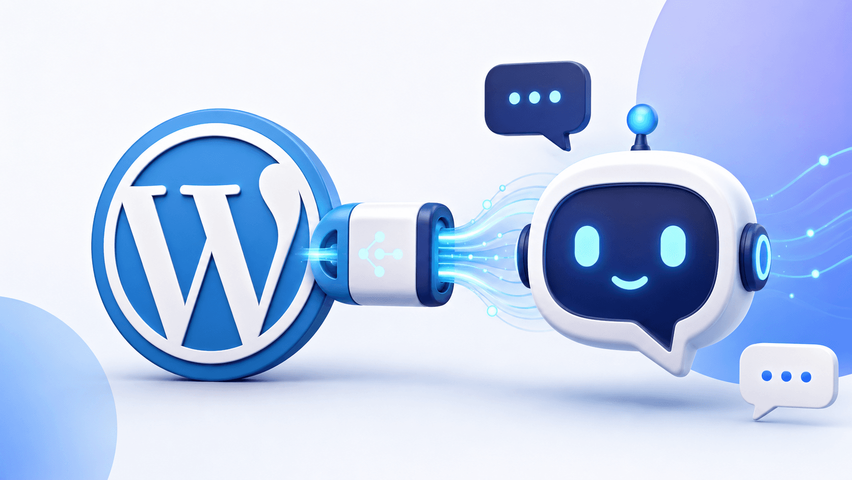 A WordPress administrator installing and configuring an AI customer-support chatbot